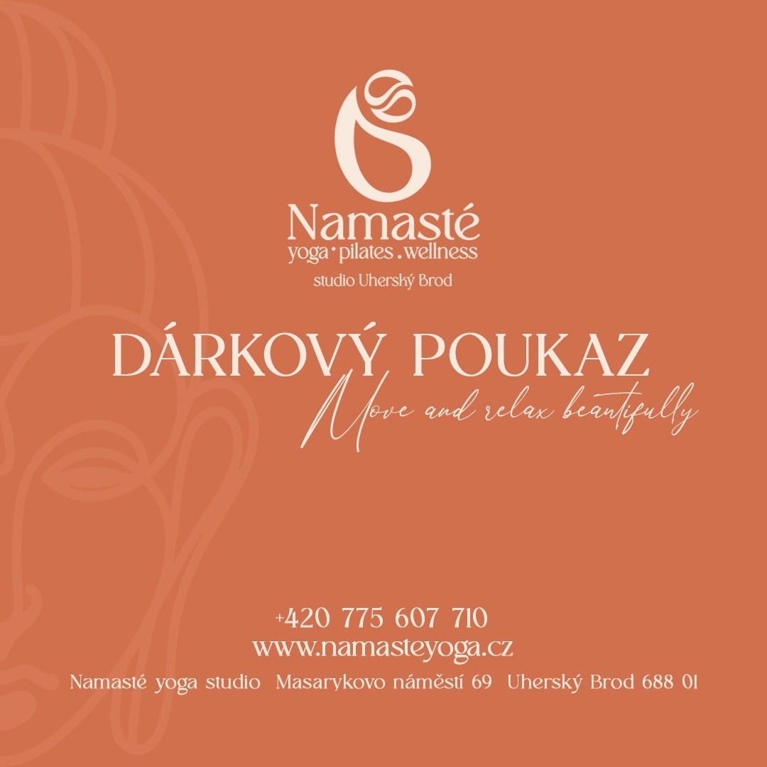 Ukázka dárkového poukazu Namasté yoga studio