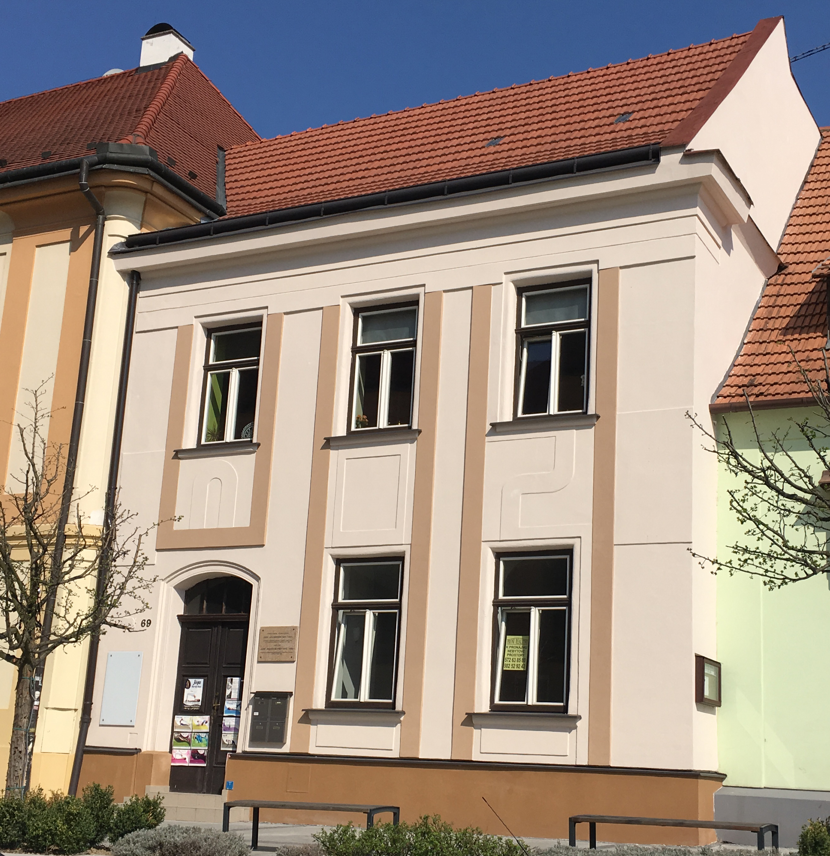 Provozovna Yoga studio Namasté – pohled z ulice